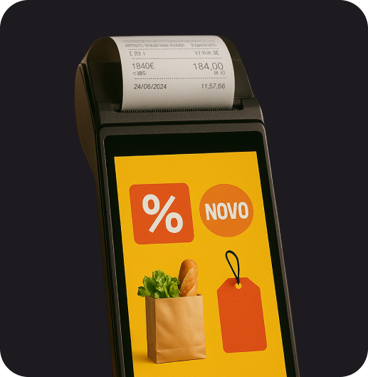 Tela de pagamento exibindo promoção